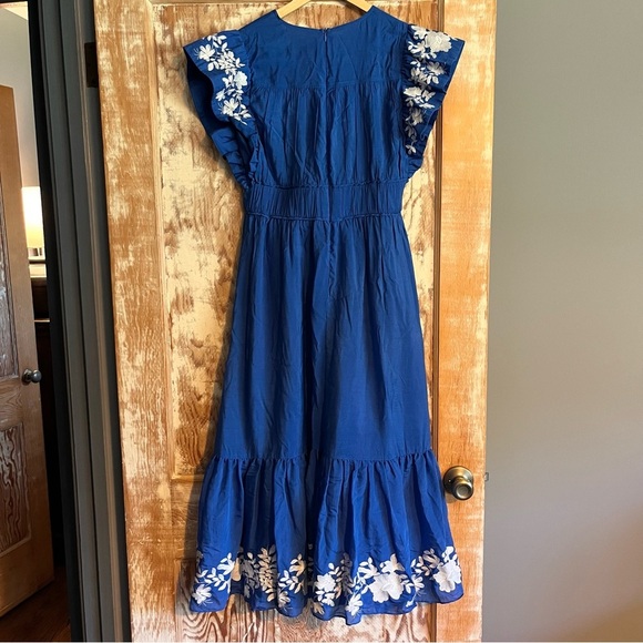 TUCKERNUCK Cerulean Sutton Flutter Sleeve Maxi Dress - XS - Picture 5 of 6